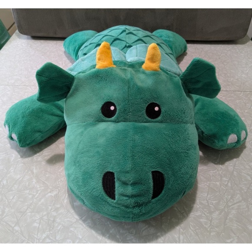 Melissa & Doug Green Cuddle Dragon Plush Stuffed Animal‎ Floor Pillow Large